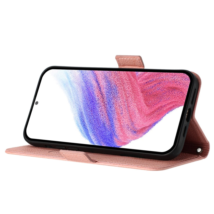 For Ulefone Note 14 Embossed Rose RFID Anti-theft Leather Phone Case(Pink) - Ulefone Cases by PMC Jewellery | Online Shopping South Africa | PMC Jewellery | Buy Now Pay Later Mobicred