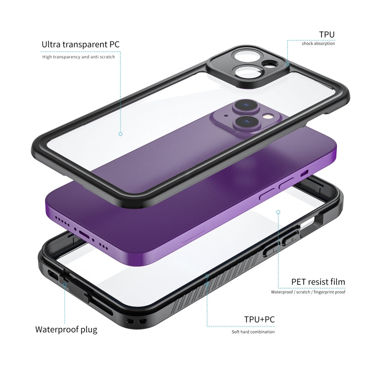 For iPhone 14 RedPepper Shockproof IP68 Waterproof PC + TPU Protective Case(Black) - free shipping - PMc TechLife - Order now!