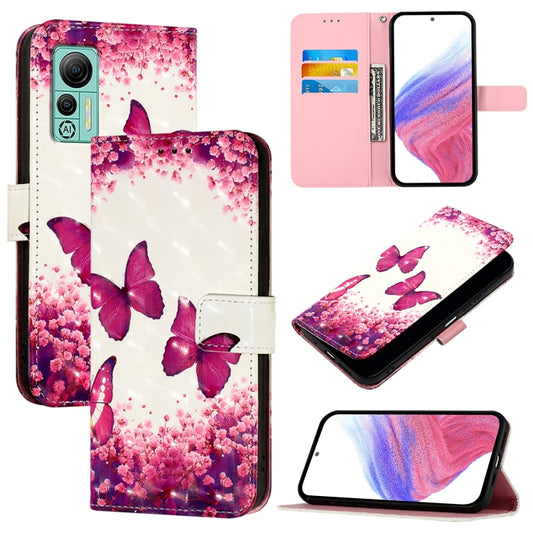 For Ulefone Note 14 3D Painting Horizontal Flip Leather Phone Case(Rose Butterfly) - Ulefone Cases by PMC Jewellery | Online Shopping South Africa | PMC Jewellery | Buy Now Pay Later Mobicred