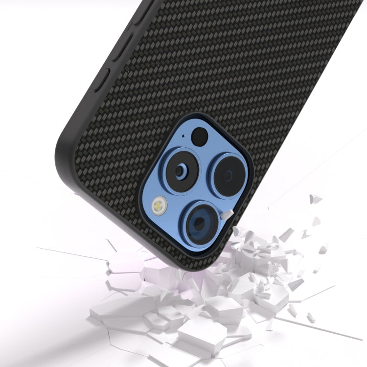 For iPhone 16 Pro Carbon Fiber Texture Protective Phone Case(Black) - iPhone 16 Pro Cases by PMC TechLife | Online Shopping South Africa | PMC TechLife | Buy Now Pay Later Mobicred