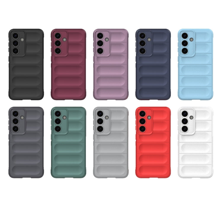 For Samsung Galaxy S25 5G Magic Shield TPU + Flannel Phone Case(Grey) - Galaxy S25 5G Cases by PMC Jewellery | Online Shopping South Africa | PMC Jewellery | Buy Now Pay Later Mobicred