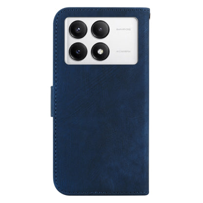 For Redmi K70 / K70 Pro Little Tiger Embossed Leather Phone Case(Dark Blue) - K70 Cases by PMC Jewellery | Online Shopping South Africa | PMC Jewellery | Buy Now Pay Later Mobicred