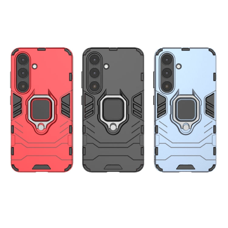 For Samsung Galaxy S25 5G PC + TPU Shockproof Protective Phone Case with Magnetic Ring Holder(Navy Blue) - free shipping - PMC TechLife - Order now!