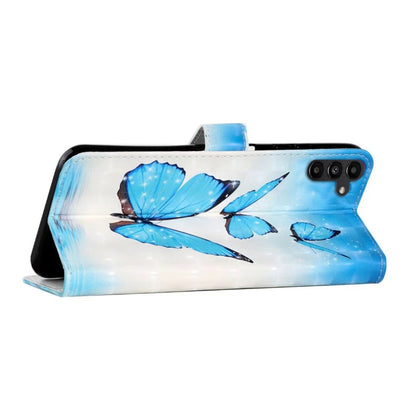 For Samsung Galaxy S25 5G Oil Embossed 3D Drawing Leather Phone Case(3 Butterflies) - Galaxy S25 5G Cases by PMC Jewellery | Online Shopping South Africa | PMC Jewellery | Buy Now Pay Later Mobicred