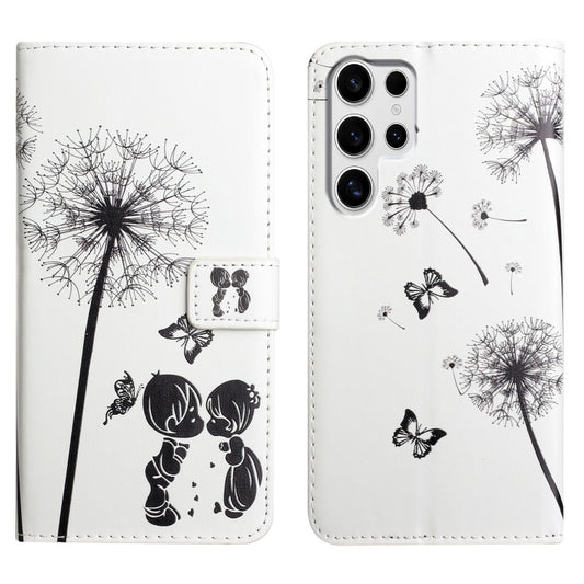 For Samsung Galaxy S25 Ultra 5G Oil Embossed 3D Drawing Leather Phone Case(Couple Dandelion) - Galaxy S25 Ultra 5G Cases by PMC Jewellery | Online Shopping South Africa | PMC Jewellery | Buy Now Pay Later Mobicred