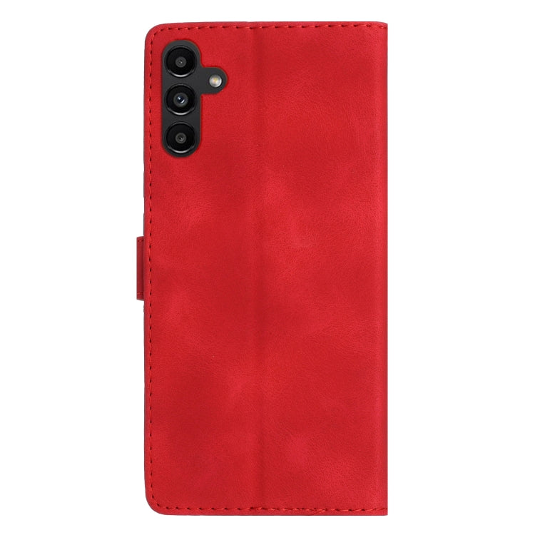 For Samsung Galaxy S25+ 5G Flower Butterfly Embossing Pattern Leather Phone Case(Red) - Galaxy S25+ 5G Cases by PMC Jewellery | Online Shopping South Africa | PMC Jewellery | Buy Now Pay Later Mobicred