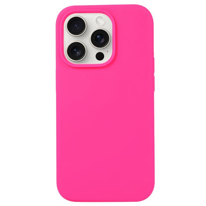 For iPhone 16 Pro Max Liquid Silicone Phone Case(Brilliant Pink) - iPhone 16 Pro Max Cases by PMC Jewellery | Online Shopping South Africa | PMC Jewellery | Buy Now Pay Later Mobicred