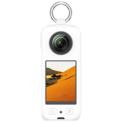 For Insta360 X3 Portable Silicone Protective Case(White) - Case & Bags by PMC Jewellery | Online Shopping South Africa | PMC Jewellery | Buy Now Pay Later Mobicred