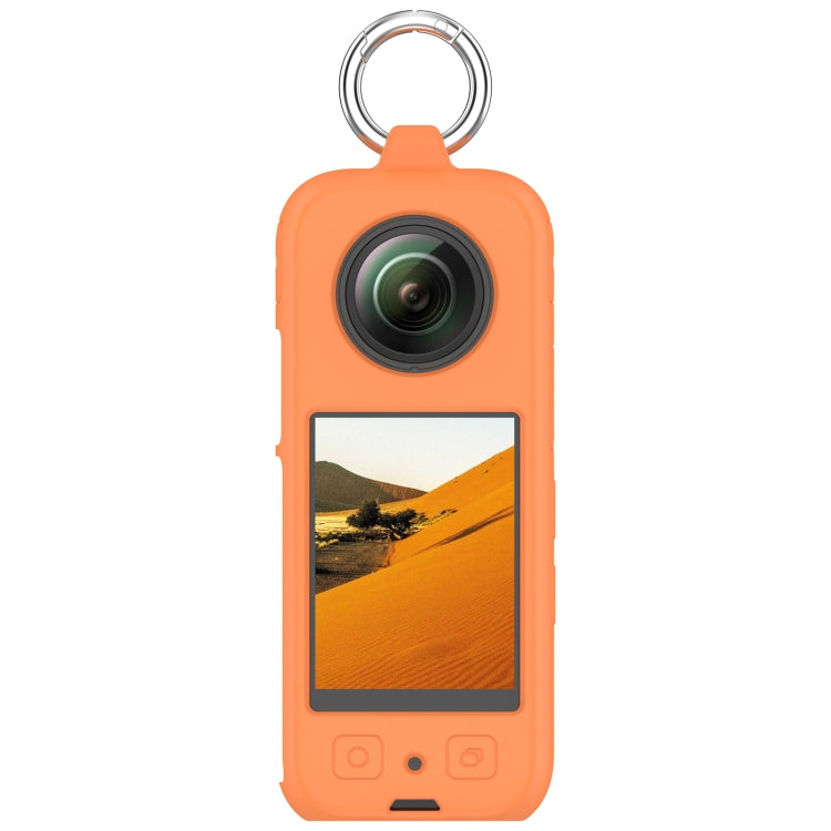 For Insta360 X3 Portable Silicone Protective Case(Orange) - Case & Bags by PMC Jewellery | Online Shopping South Africa | PMC Jewellery | Buy Now Pay Later Mobicred