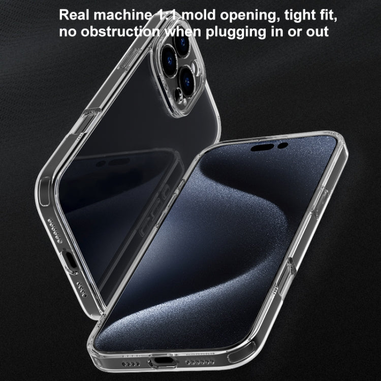For iPhone 16 Pro Four Corner Airbag Transparent Glass Phone Case - iPhone 16 Pro Cases by PMC TechLife | Online Shopping South Africa | PMC TechLife | Buy Now Pay Later Mobicred