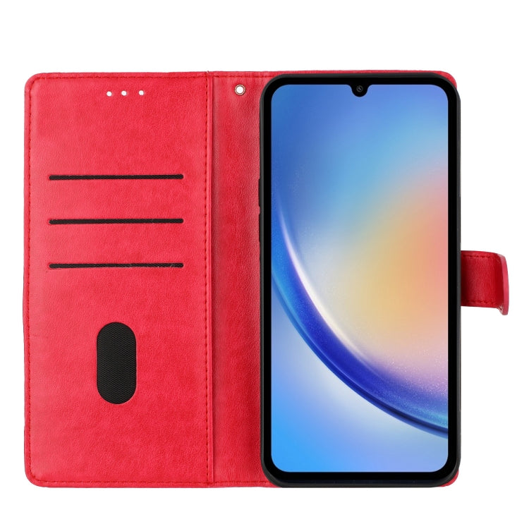 For Blackview A55 Pro Butterflies and Flowers Leather Phone Case(Red) - More Brand by PMC Jewellery | Online Shopping South Africa | PMC Jewellery | Buy Now Pay Later Mobicred