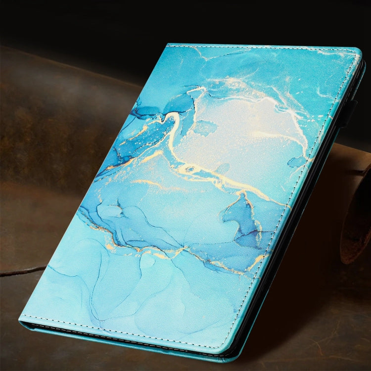 For Lenovo Tab M11/ Xiaoxin Pad 11 2024 Marble Litchi Leather Smart Tablet Case(Green) - Lenovo by PMC Jewellery | Online Shopping South Africa | PMC Jewellery | Buy Now Pay Later Mobicred