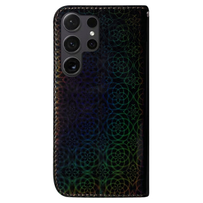 For Samsung Galaxy S25 Ultra 5G Colorful Magnetic Buckle Leather Phone Case(Black) - Galaxy S25 Ultra 5G Cases by PMC Jewellery | Online Shopping South Africa | PMC Jewellery | Buy Now Pay Later Mobicred