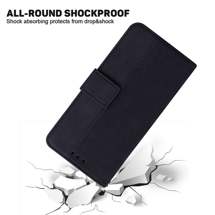 For Samsung Galaxy S25 Ultra 5G Geometric Embossed Leather Phone Case(Black) - Galaxy S25 Ultra 5G Cases by PMC Jewellery | Online Shopping South Africa | PMC Jewellery | Buy Now Pay Later Mobicred