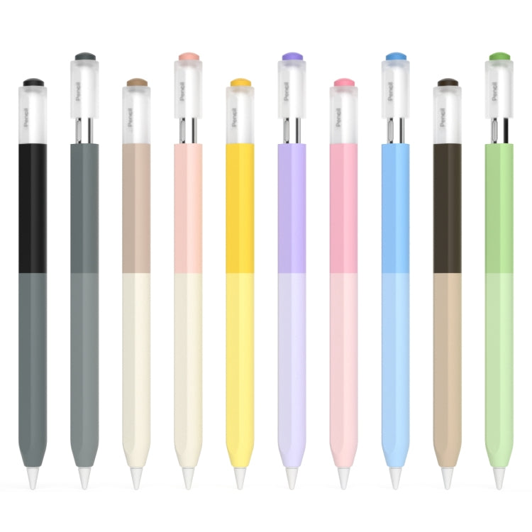 For Apple Pencil USB-C Gradient Silicone Stylus Protective Case(Milk Tea Pink) - Pencil Accessories by PMC Jewellery | Online Shopping South Africa | PMC Jewellery | Buy Now Pay Later Mobicred
