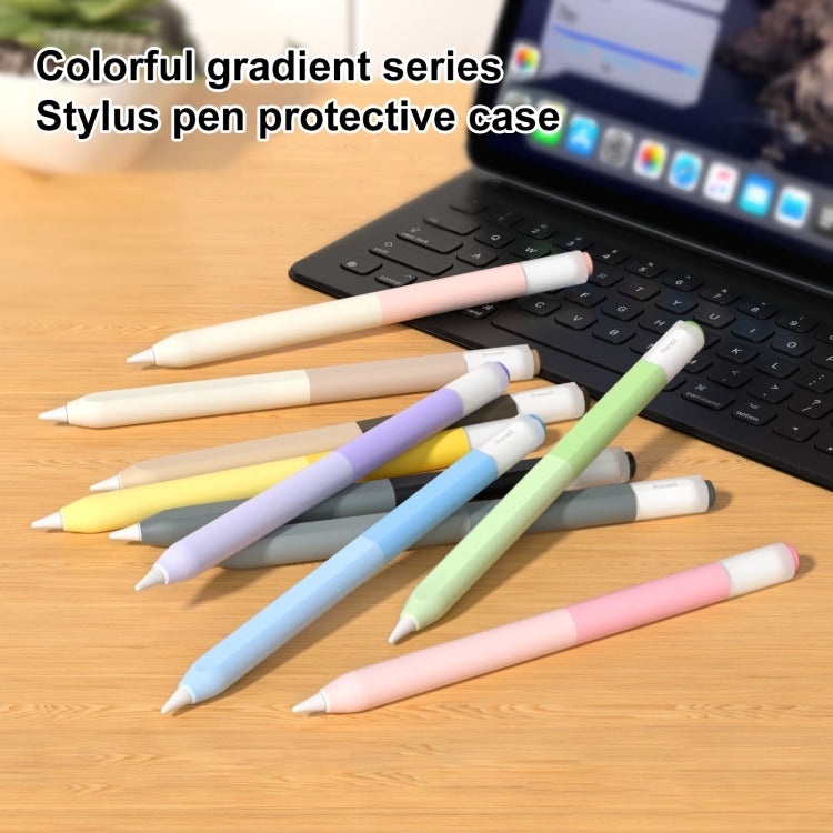 For Apple Pencil USB-C Gradient Silicone Stylus Protective Case(Coffee) - Pencil Accessories by PMC Jewellery | Online Shopping South Africa | PMC Jewellery | Buy Now Pay Later Mobicred