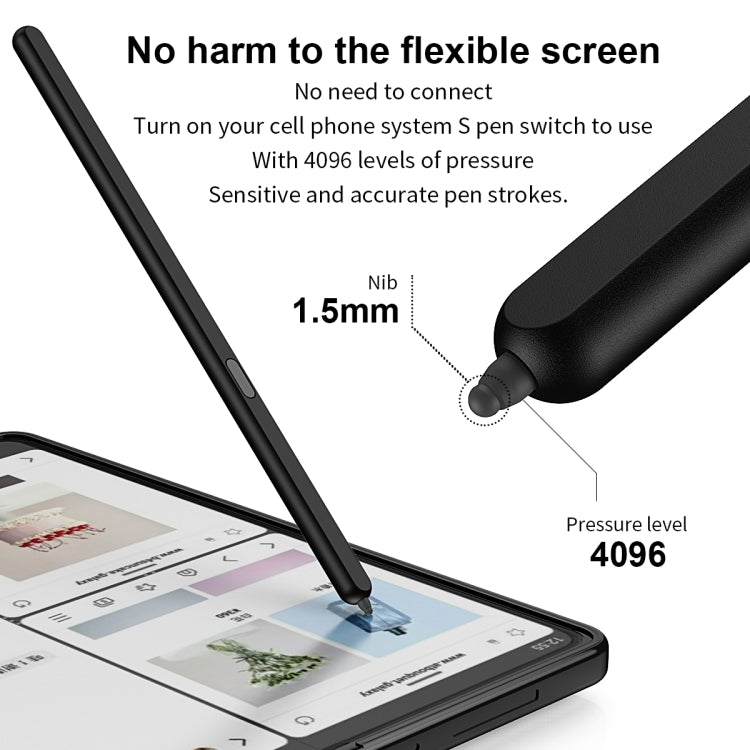 For Samsung Galaxy Z Fold5 Special Electromagnetic Stylus Pen(Black) - Stylus Pen by PMC TechLife | Online Shopping South Africa | PMC TechLife | Buy Now Pay Later Mobicred