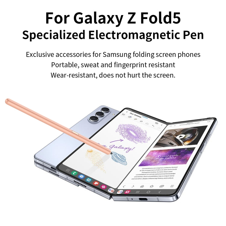 For Samsung Galaxy Z Fold5 Special Electromagnetic Stylus Pen(Pink) - Stylus Pen by PMC TechLife | Online Shopping South Africa | PMC TechLife | Buy Now Pay Later Mobicred