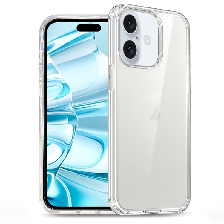 For iPhone 16 Plus Glitter Powder TPU Hybrid PC Phone Case(Transparent) - free shipping - PMC TechLife - Order now!