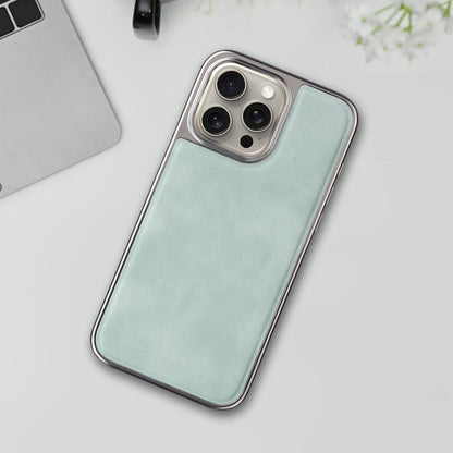 For iPhone 16 Pro Electroplated Side PU Hybrid TPU MagSafe Phone Case(Green) - iPhone 16 Pro Cases by PMC Jewellery | Online Shopping South Africa | PMC Jewellery | Buy Now Pay Later Mobicred