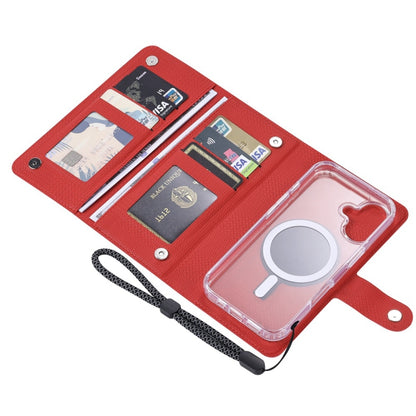 For iPhone 15 ViLi GHA-C Series RFID MagSafe Magnetic Flip Leather Phone Case(Red) - iPhone 15 Cases by ViLi | Online Shopping South Africa | PMC Jewellery | Buy Now Pay Later Mobicred