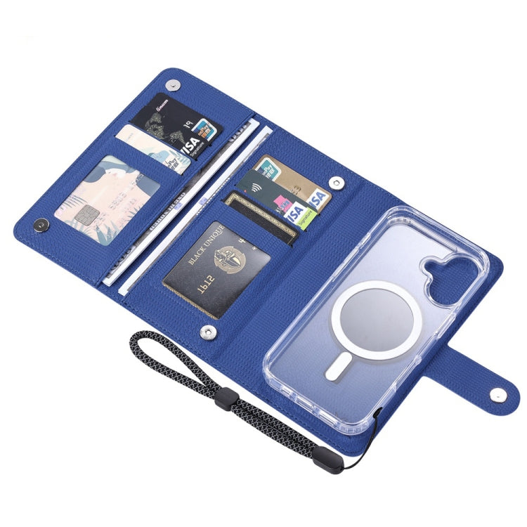 For iPhone 13 Pro ViLi GHA-C Series RFID MagSafe Magnetic Flip Leather Phone Case(Blue) - iPhone 13 Pro Cases by ViLi | Online Shopping South Africa | PMC Jewellery | Buy Now Pay Later Mobicred