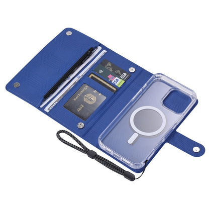 For iPhone 16 Pro Max ViLi GHB-C Series RFID MagSafe Magnetic Flip Leather Phone Case(Blue) - iPhone 16 Pro Max Cases by ViLi | Online Shopping South Africa | PMC Jewellery | Buy Now Pay Later Mobicred