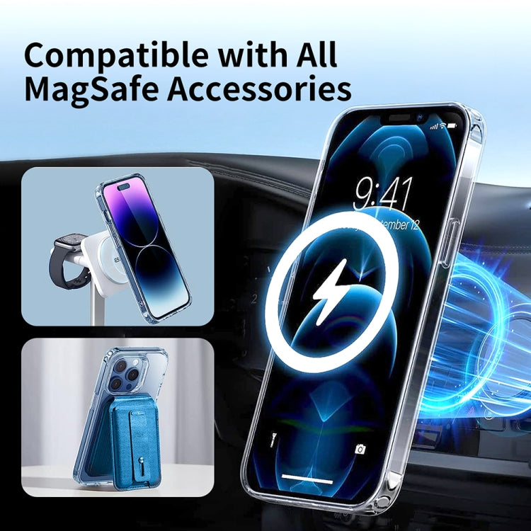 For iPhone 16 ViLi MAG-C Series MagSafe Magnetic PC + TPU Phone Case(Transparent) - iPhone 16 Cases by ViLi | Online Shopping South Africa | PMC Jewellery | Buy Now Pay Later Mobicred