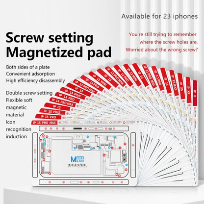 For iPhone 13 mini MaAnt Double-sided Screw Positioning Flexible Soft Magnetic Pad - Magnetic Screws Mat by PMC Jewellery | Online Shopping South Africa | PMC Jewellery | Buy Now Pay Later Mobicred