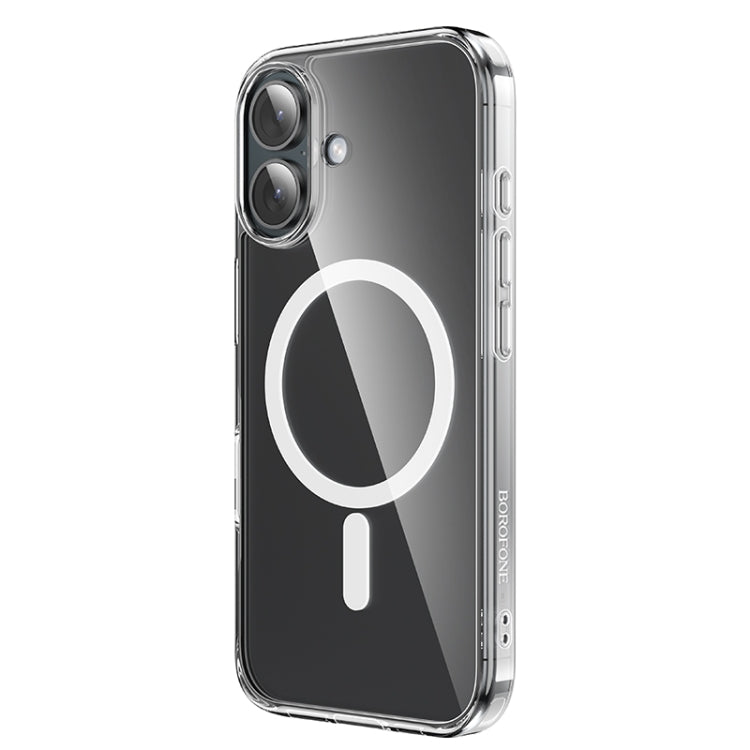 For iPhone 16 BOROFONE BI5 Ice Shield Series MagSafe Magnetic Phone Case(Transparent) - iPhone 16 Cases by Borofone | Online Shopping South Africa | PMC Jewellery | Buy Now Pay Later Mobicred