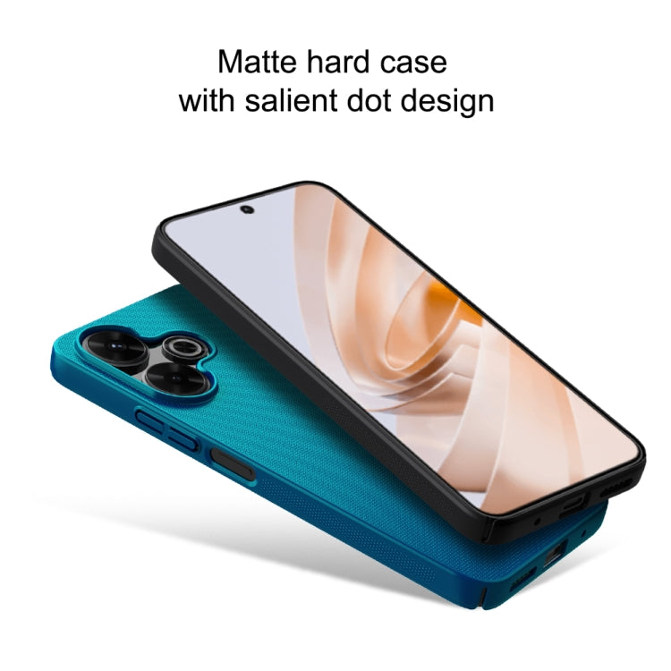 For Xiaomi Poco M6 4G NILLKIN Frosted PC Phone Case(Blue) - Xiaomi Cases by NILLKIN | Online Shopping South Africa | PMC Jewellery | Buy Now Pay Later Mobicred