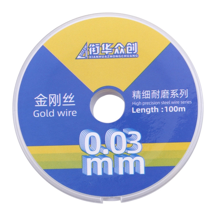 0.03mm x 100m Curved LCD Screen Separation Diamond Wire - free shipping - PMC Jewellery - Order now!