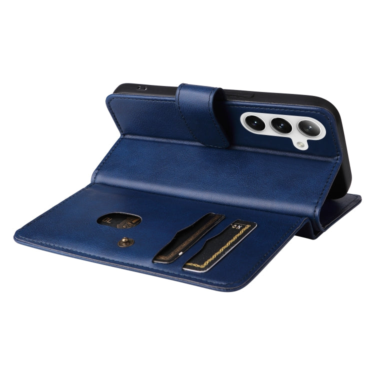 For Samsung Galaxy S25+ / S24+ 5G Multi-Function Wallet 10 Card Slots Leather Phone Case(Dark Blue) - free shipping - PMC Jewellery - Order now!