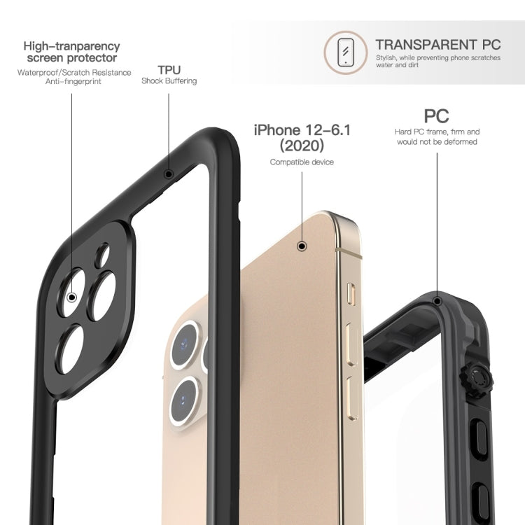 For iPhone 12 mini RedPepper Shockproof Scratchproof Dust-proof PC + TPU Protective Case(Black) - iPhone 12 mini Cases by RedPepper | Online Shopping South Africa | PMc TechLife | Buy Now Pay Later Mobicred