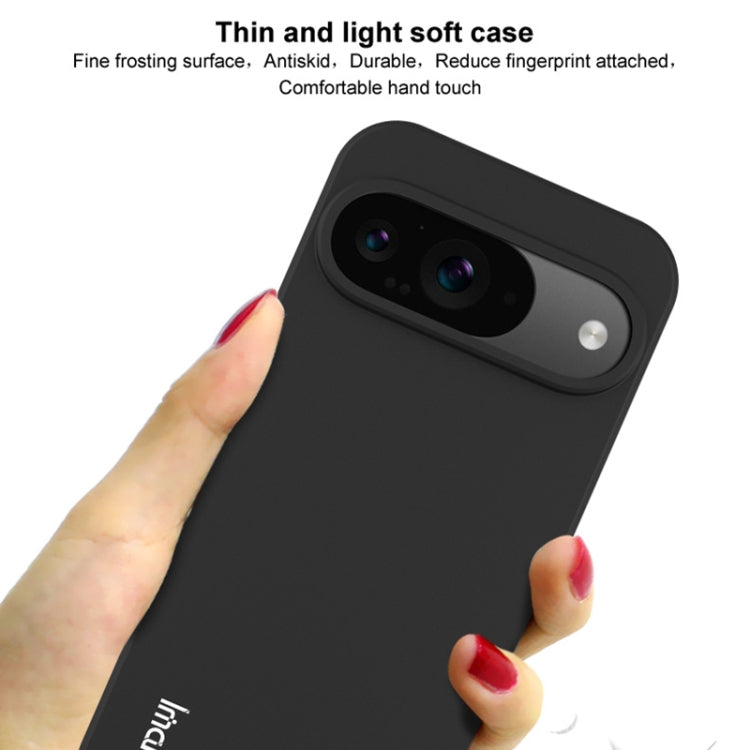 For Google Pixel 9 / Pixel 9 Pro IMAK UC-3 Series Shockproof Frosted TPU Phone Case(Black) - Google Cases by imak | Online Shopping South Africa | PMC Jewellery | Buy Now Pay Later Mobicred