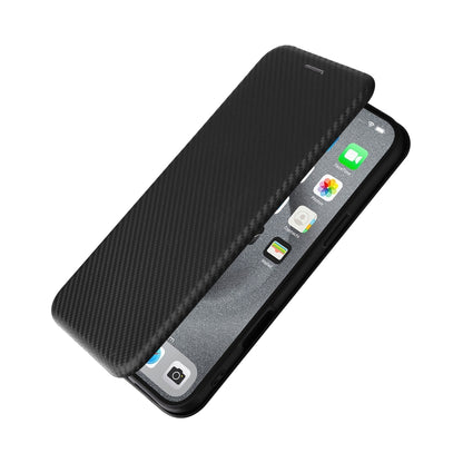 For iPhone 16 Pro Max Carbon Fiber Texture Flip Leather Phone Case(Black) - iPhone 16 Pro Max Cases by PMC Jewellery | Online Shopping South Africa | PMC Jewellery | Buy Now Pay Later Mobicred