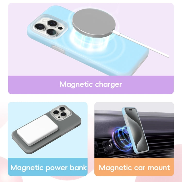 For iPhone 16 Jelly Liquid Silicone MagSafe Magnetic Phone Case(Purple) - iPhone 16 Cases by PMC Jewellery | Online Shopping South Africa | PMC Jewellery | Buy Now Pay Later Mobicred