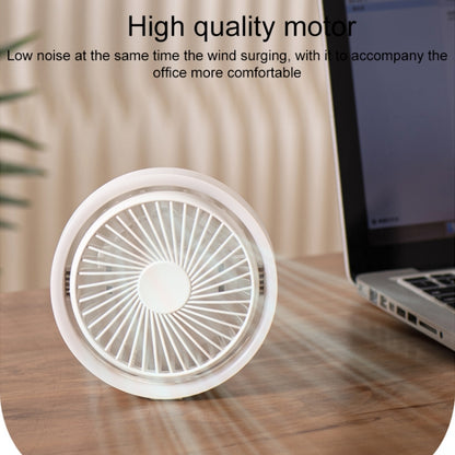 N601 180 Degree Rotating Type-C Desktop Fan with LED Ambience Light(Pink) - Electric Fans by PMC Jewellery | Online Shopping South Africa | PMC Jewellery | Buy Now Pay Later Mobicred