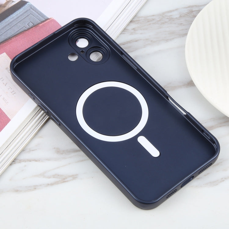 For iPhone 16 Plus Liquid TPU Silicone Solid Color MagSafe Phone Case(Dark Blue) - iPhone 16 Plus Cases by PMC Jewellery | Online Shopping South Africa | PMC Jewellery | Buy Now Pay Later Mobicred