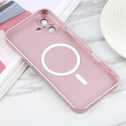 For iPhone 16 Liquid TPU Silicone Solid Color MagSafe Phone Case(Rose Gold) - iPhone 16 Cases by PMC Jewellery | Online Shopping South Africa | PMC Jewellery | Buy Now Pay Later Mobicred