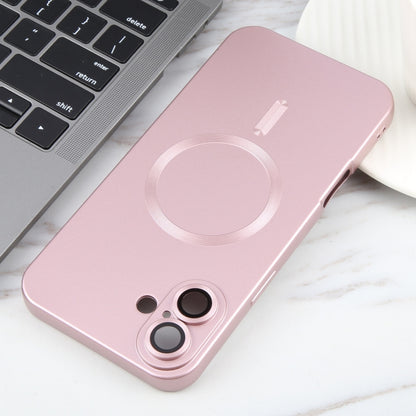 For iPhone 16 Liquid TPU Silicone Solid Color MagSafe Phone Case(Rose Gold) - iPhone 16 Cases by PMC Jewellery | Online Shopping South Africa | PMC Jewellery | Buy Now Pay Later Mobicred