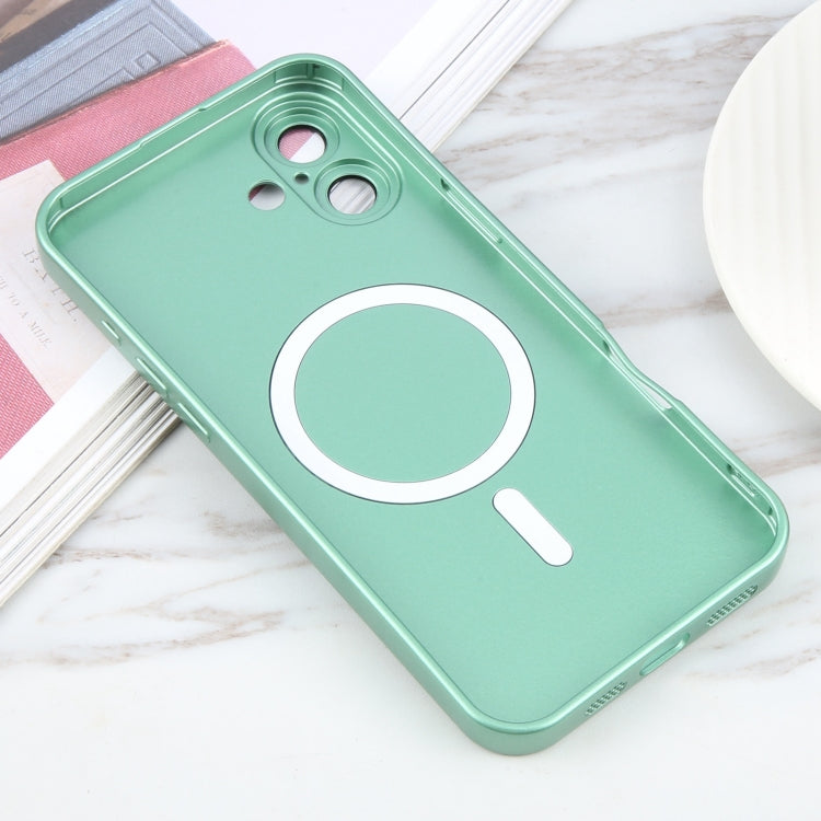 For iPhone 16 Liquid TPU Silicone Solid Color MagSafe Phone Case(Green) - iPhone 16 Cases by PMC Jewellery | Online Shopping South Africa | PMC Jewellery | Buy Now Pay Later Mobicred