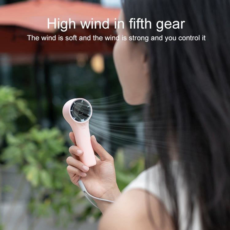 N606 Pro HD Digital Display Mini Handheld Fan(Pink) - Electric Fans by PMC TechLife | Online Shopping South Africa | PMC TechLife | Buy Now Pay Later Mobicred
