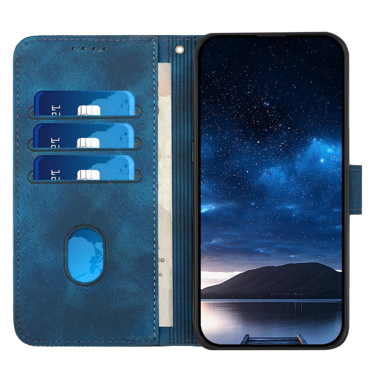 For Redmi K70 YX0080 Grid Butterfly Embossed Pattern Flip Leather Phone Case with Lanyard(Dark Blue) - K70 Cases by PMC Jewellery | Online Shopping South Africa | PMC Jewellery | Buy Now Pay Later Mobicred