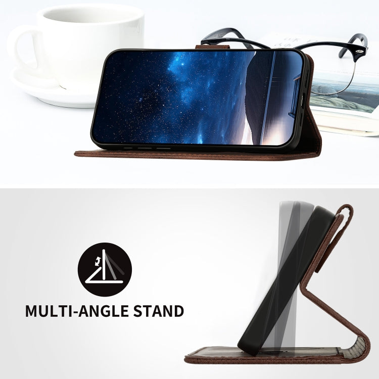 For Motorola Moto G Power 5G 2024 YX0080 Grid Butterfly Embossed Pattern Flip Leather Phone Case with Lanyard(Coffee) - Motorola Cases by PMC Jewellery | Online Shopping South Africa | PMC Jewellery | Buy Now Pay Later Mobicred