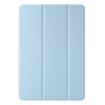 For Huawei Matepad SE 11 2024 Clear Acrylic 3-Fold Leather Tablet Case(Ice Blue) - Huawei by PMC Jewellery | Online Shopping South Africa | PMC Jewellery | Buy Now Pay Later Mobicred