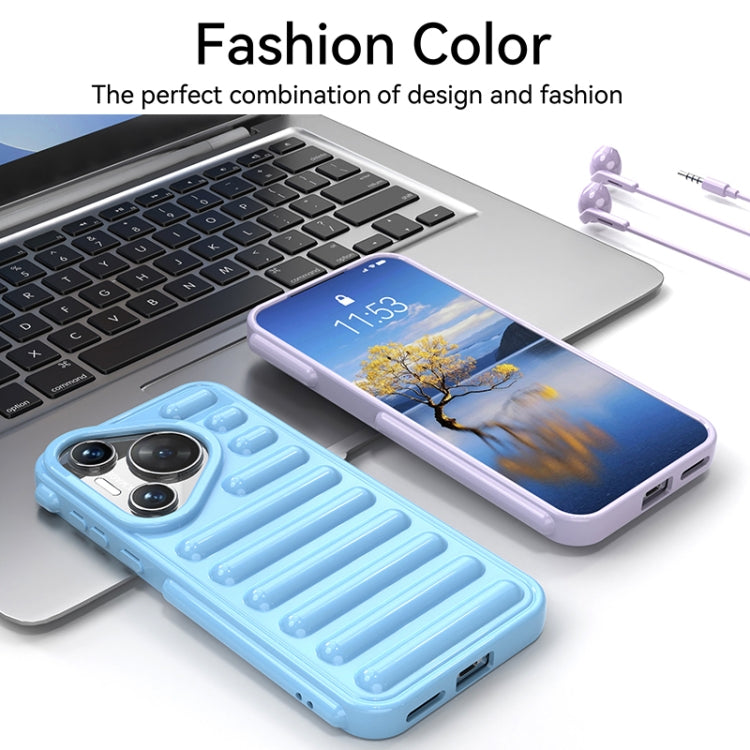 For Huawei Pura 70 Pro Capsule Series Candy Color TPU Phone Case(Transparent Grey) - Huawei Cases by PMC Jewellery | Online Shopping South Africa | PMC Jewellery | Buy Now Pay Later Mobicred