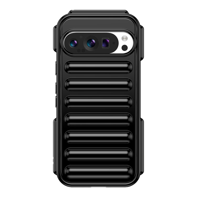 For Google Pixel 9 Capsule Series Candy Color TPU Phone Case(Black) - Google Cases by PMC Jewellery | Online Shopping South Africa | PMC Jewellery | Buy Now Pay Later Mobicred