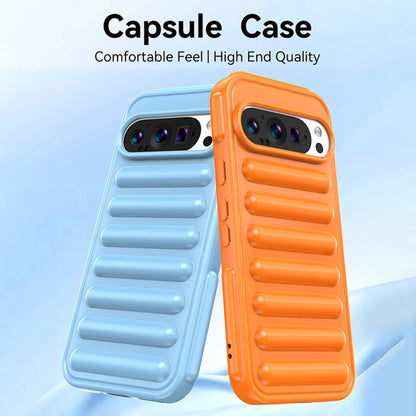 For Google Pixel 9 Pro XL Capsule Series Candy Color TPU Phone Case(Blue) - Google Cases by PMC Jewellery | Online Shopping South Africa | PMC Jewellery | Buy Now Pay Later Mobicred