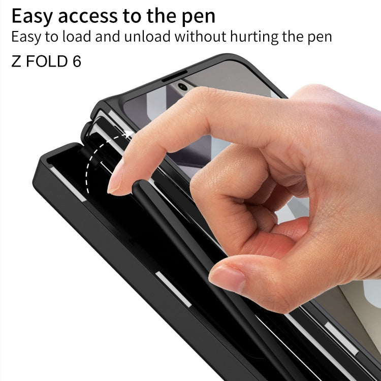 For Samsung Galaxy Z Fold6 GKK Integrated Folding Alloy Shell PC Phone Case with Pen Box, Not Included Pen(Titanium Gray) - Galaxy Z Fold6 5G Cases by GKK | Online Shopping South Africa | PMC Jewellery | Buy Now Pay Later Mobicred